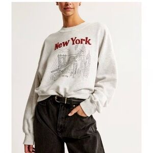 Abercrombie New York Graphic Crew Neck